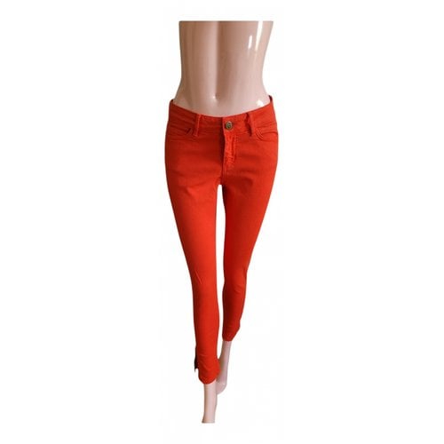 Pre-owned By Malene Birger Slim Jeans In Red