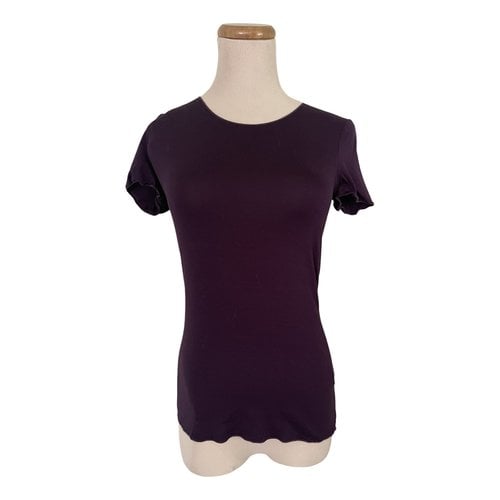 Pre-owned Armani Collezioni T-shirt In Purple