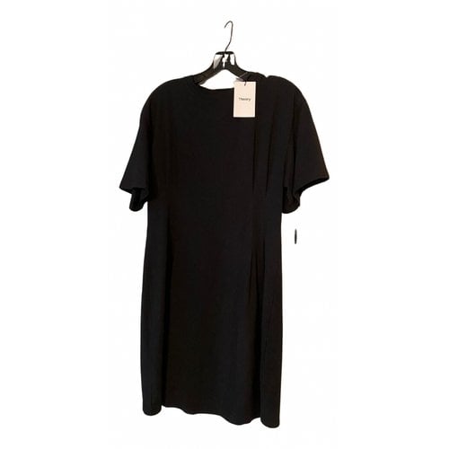 Pre-owned Theory Mini Dress In Black