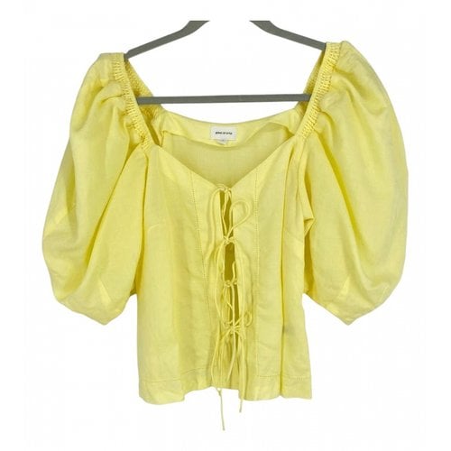 Pre-owned Song Of Style Top In Yellow