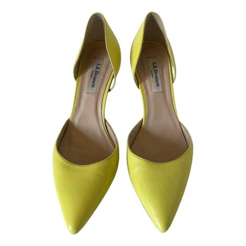 Pre-owned Lk Bennett Leather Heels In Yellow