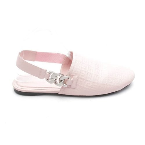 Pre-owned Givenchy Leather Flats In Pink