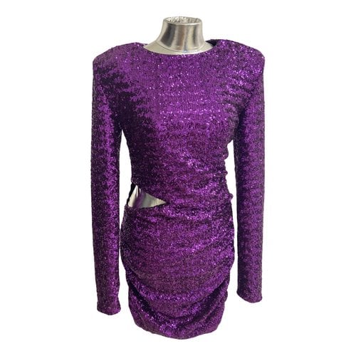 Pre-owned Simona Corsellini Glitter Dress In Purple