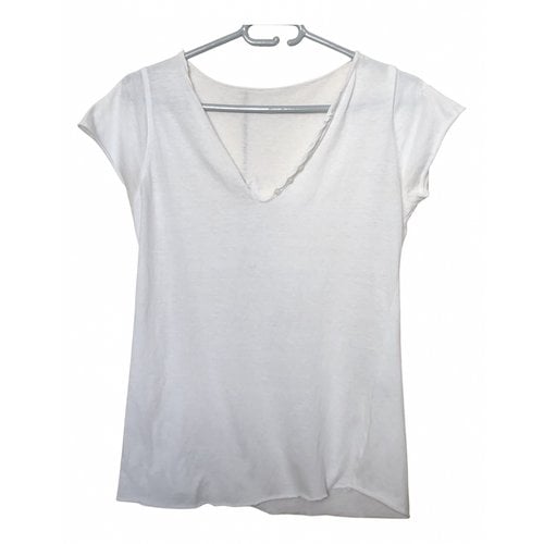 Pre-owned Zadig & Voltaire Jersey Top In White