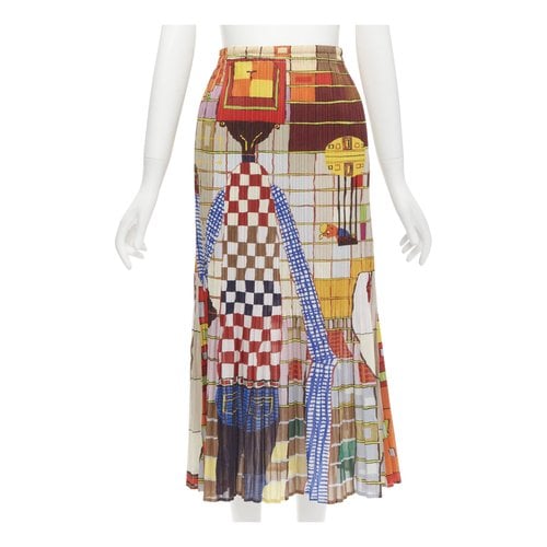 Pre-owned Issey Miyake Skirt In Multicolour