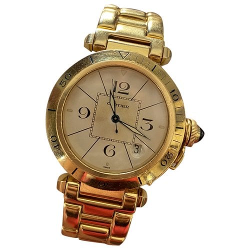 Pre-owned Cartier Pasha Yellow Gold Watch