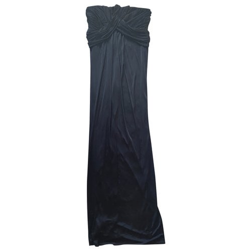 Pre-owned Angel Schlesser Maxi Dress In Black