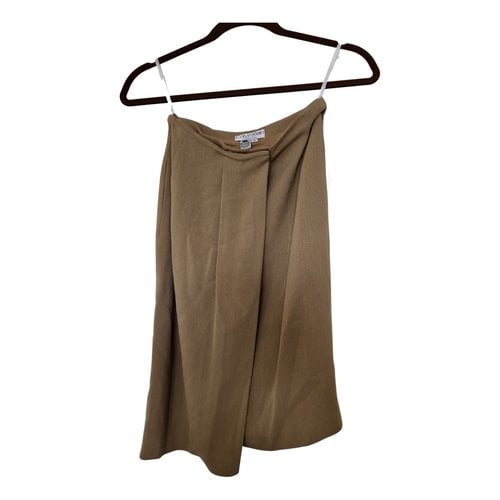 Pre-owned Calvin Klein Wool Mid-length Skirt In Beige