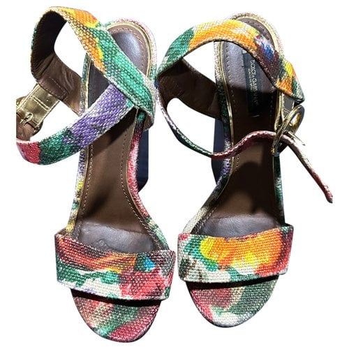 Pre-owned Dolce & Gabbana Cloth Sandal In Multicolour