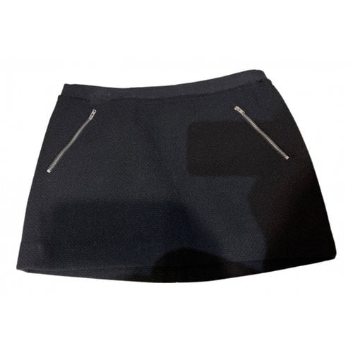 Pre-owned Bonpoint Wool Mini Skirt In Black