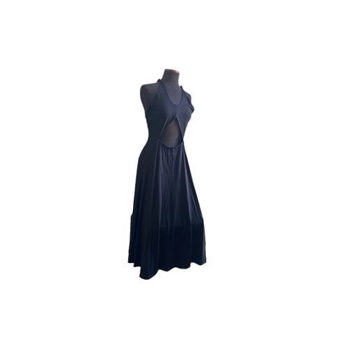 Pre-owned Reformation Mid-length Dress In Black