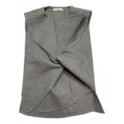 Pre-owned Celine Cashmere Tunic In Grey
