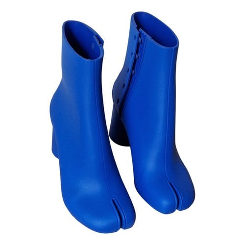 Pre-owned Maison Margiela Ankle Boots In Blue