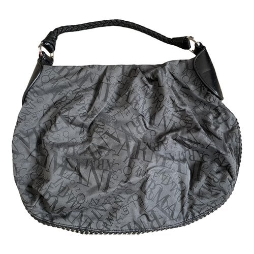 Pre-owned Armani Collezioni Cloth Handbag In Grey