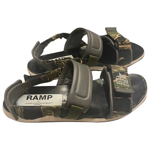 Pre-owned Golden Goose Leather Sandals In Multicolour