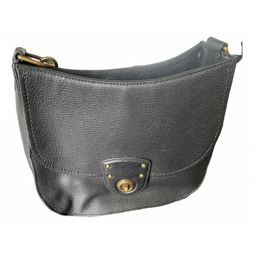 Pre-owned Ralph Lauren Leather Handbag In Black
