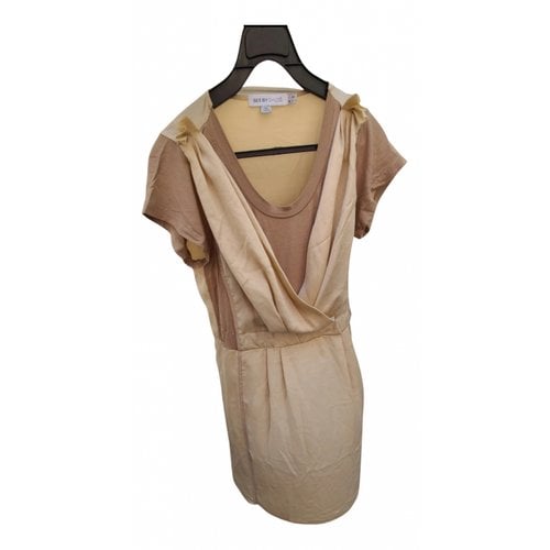Pre-owned See By Chloé Silk Mini Dress In Gold