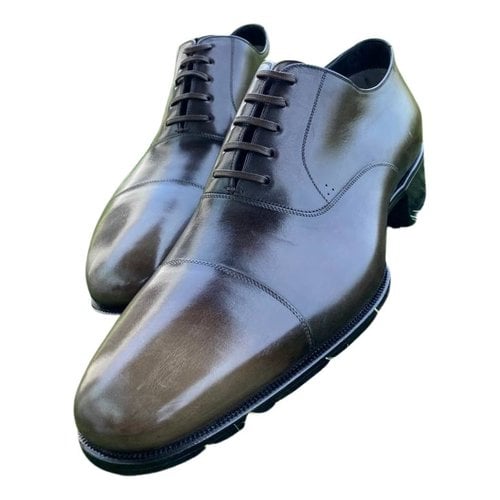 Pre-owned Tom Ford Leather Lace Ups In Brown