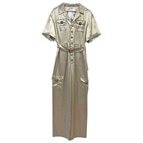 Pre-owned Area Jumpsuit In Gold