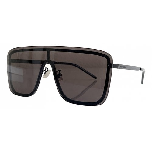 Pre-owned Saint Laurent Oversized Sunglasses In Black