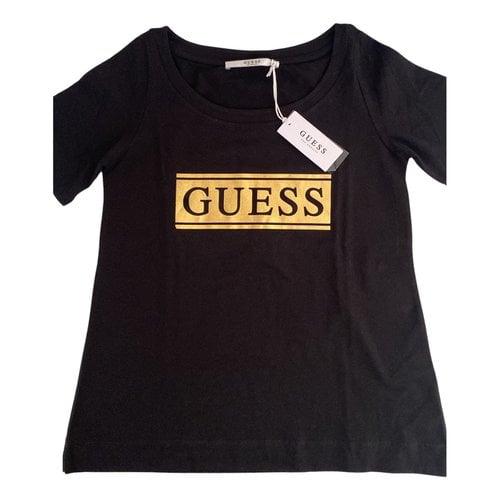 Pre-owned Guess T-shirt In Black