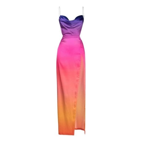 Pre-owned Retroféte Silk Maxi Dress In Multicolour