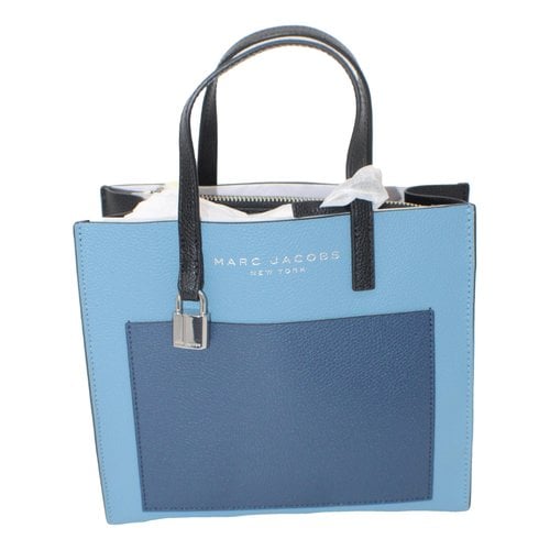 Pre-owned Marc Jacobs Leather Tote In Navy