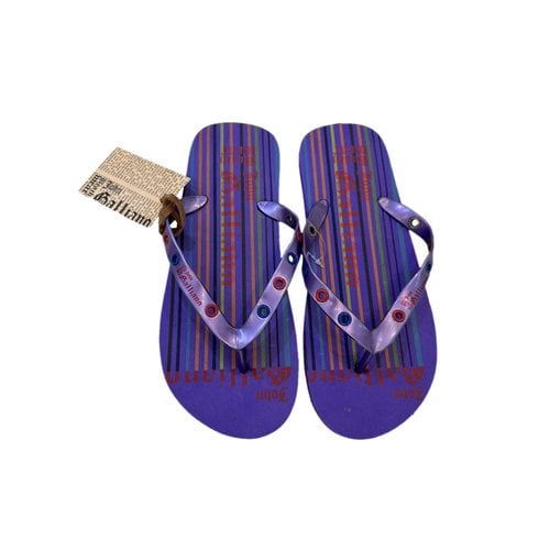 Pre-owned John Galliano Sandals In Purple