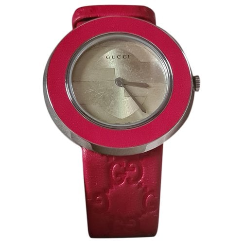 Pre-owned Gucci Watch In Red