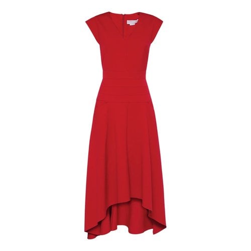 Pre-owned Genny Silk Dress In Red