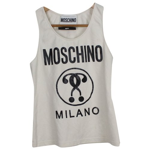 Pre-owned Moschino Vest In White