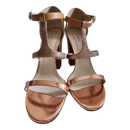 Pre-owned Kallisté Leather Sandals In Camel