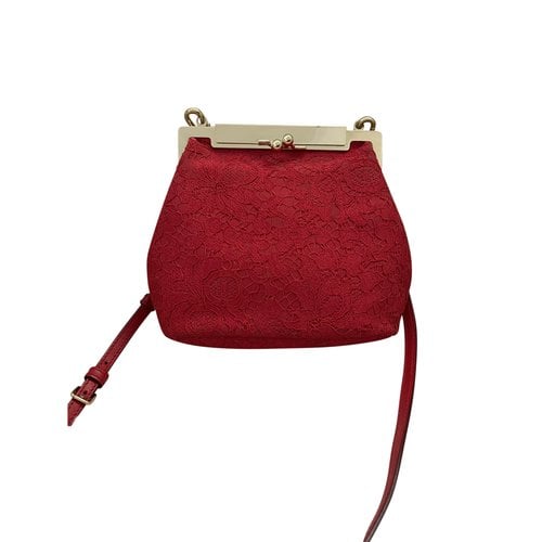 Pre-owned Dolce & Gabbana Silk Crossbody Bag In Red