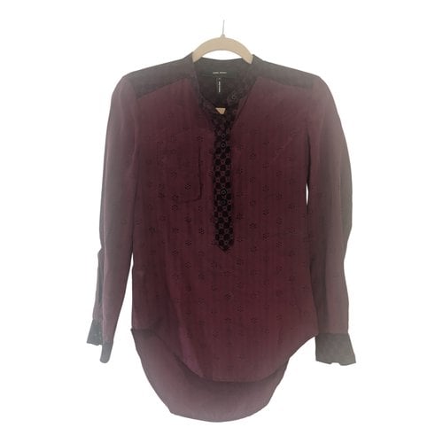 Pre-owned Isabel Marant Silk Blouse In Purple