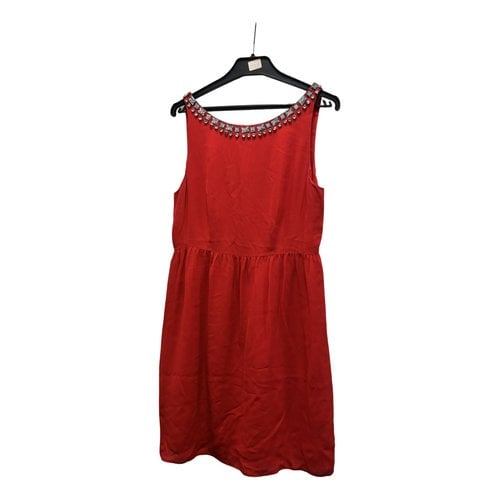 Pre-owned Lk Bennett Silk Mini Dress In Red