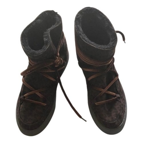 Pre-owned Inuikii Snow Boots In Brown