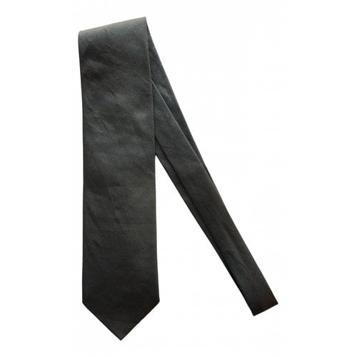 Pre-owned Ermenegildo Zegna Silk Tie In Grey