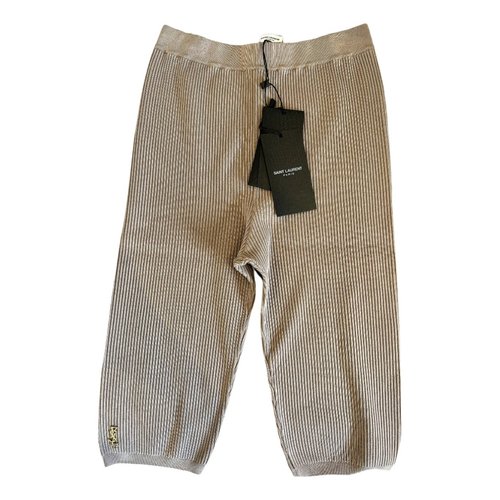 Pre-owned Saint Laurent Cloth Shorts In Beige