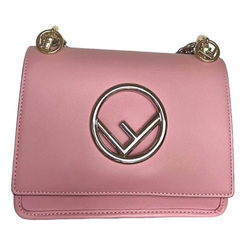 Pre-owned Fendi Kan I Exotic Leathers Handbag In Pink