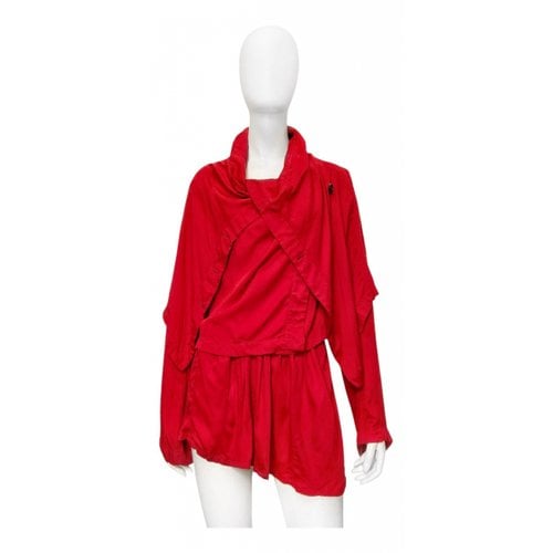 Pre-owned Ann Demeulemeester Jacket In Red