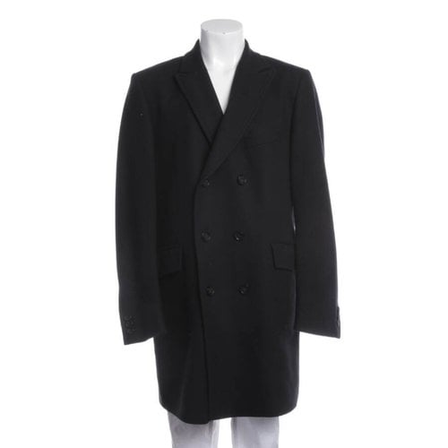 Pre-owned Strellson Wool Coat In Black