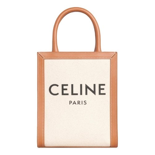Pre-owned Celine Cabas Vertical Cloth Tote In Multicolour