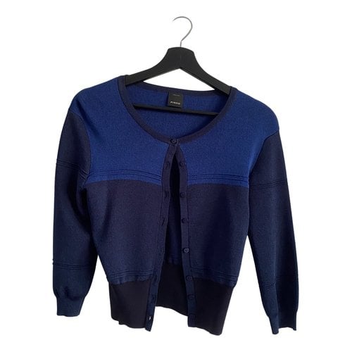 Pre-owned Pinko Cardigan In Blue