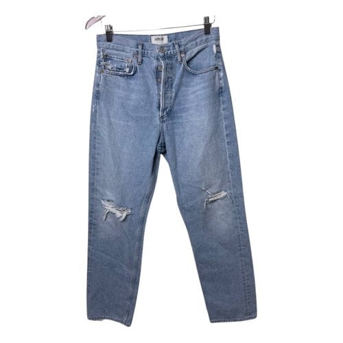 Pre-owned Agolde Jeans In Blue
