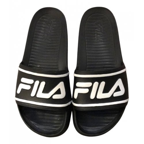 Pre-owned Fila Sandal In Black