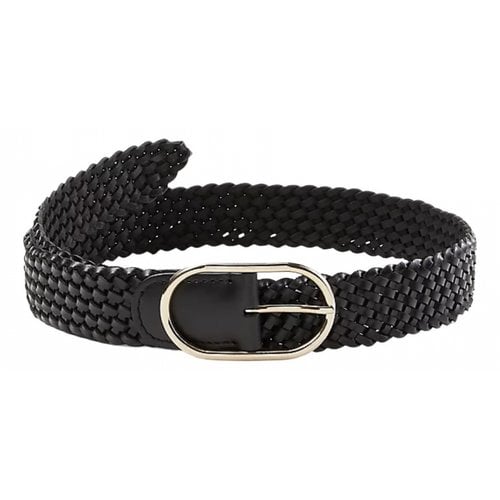 Pre-owned Ann Taylor Leather Belt In Black