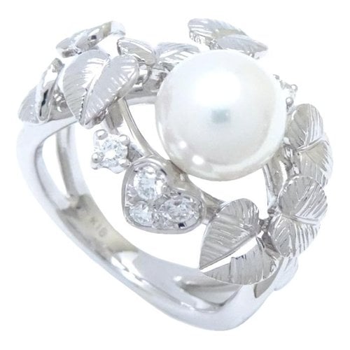 Pre-owned Mikimoto White Gold Ring In Other