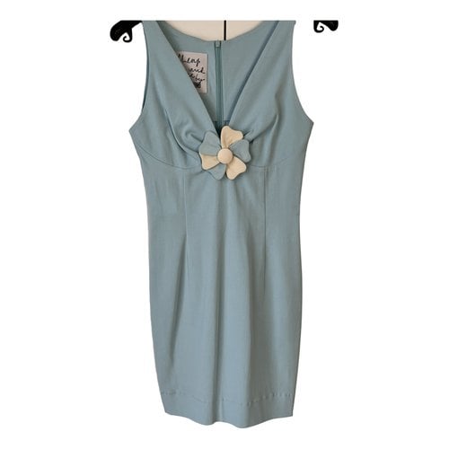 Pre-owned Moschino Cheap And Chic Mini Dress In Turquoise