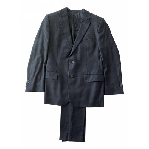 Pre-owned Saint Laurent Wool Suit In Blue
