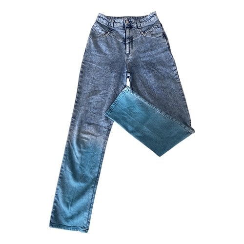 Pre-owned Stella Mccartney Straight Pants In Blue
